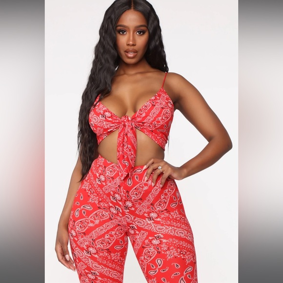 Easy Go Pants Set(Red) main image 1